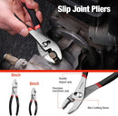 WORKPRO 7-piece Pliers Set, Black | Groove Joint Piler, Long Nose Piler, Slip Joint Piler, Linesman Piler, Diagonal Pliers for DIY & Home Use