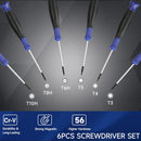 WORKPRO 12 in 1 Torx Screwdriver Set with T3 T4 T5 T6 T8 T10 Security Torx Bit & Tweezers, Precision Magnetic Screwdrivers, Pry Bars, Spudger for Eyeglass, Watch, Computer, Laptop, Phone, with Pouch