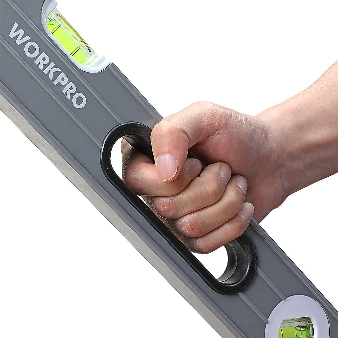 WORKPRO Torpedo Level, 3-Piece Spirit Level Set, 9"(Magnetic), 16", 24", Bubbles Measuring