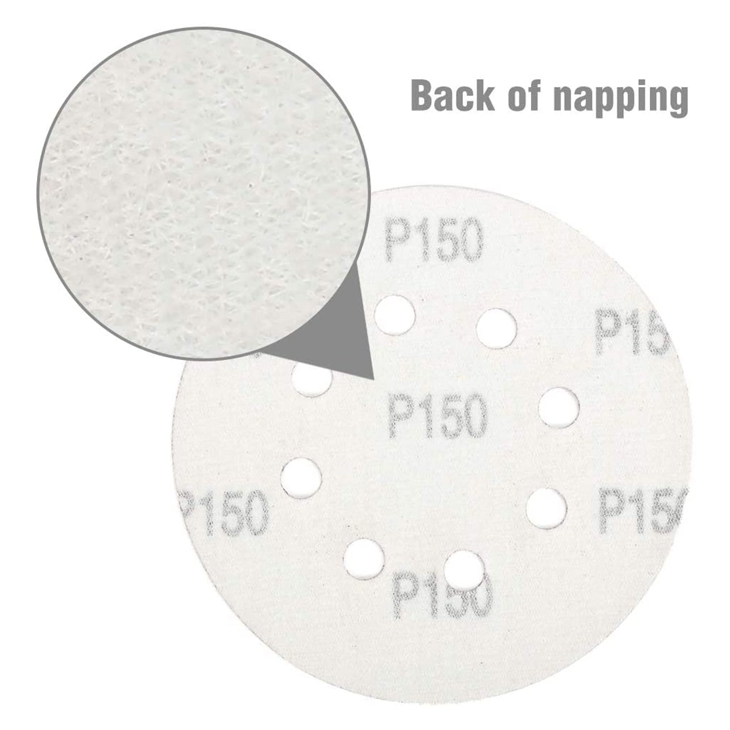 WORKPRO 80-Piece Sanding Disc Set, 5-Inch 8-Hole Hook and Loop Sanding Discs, 60, 80, 100, 120, 180, 240, 320, 400 Grits Sandpaper for Random Orbital Sander(Not for Oscillating Tools or Mouse Sander)