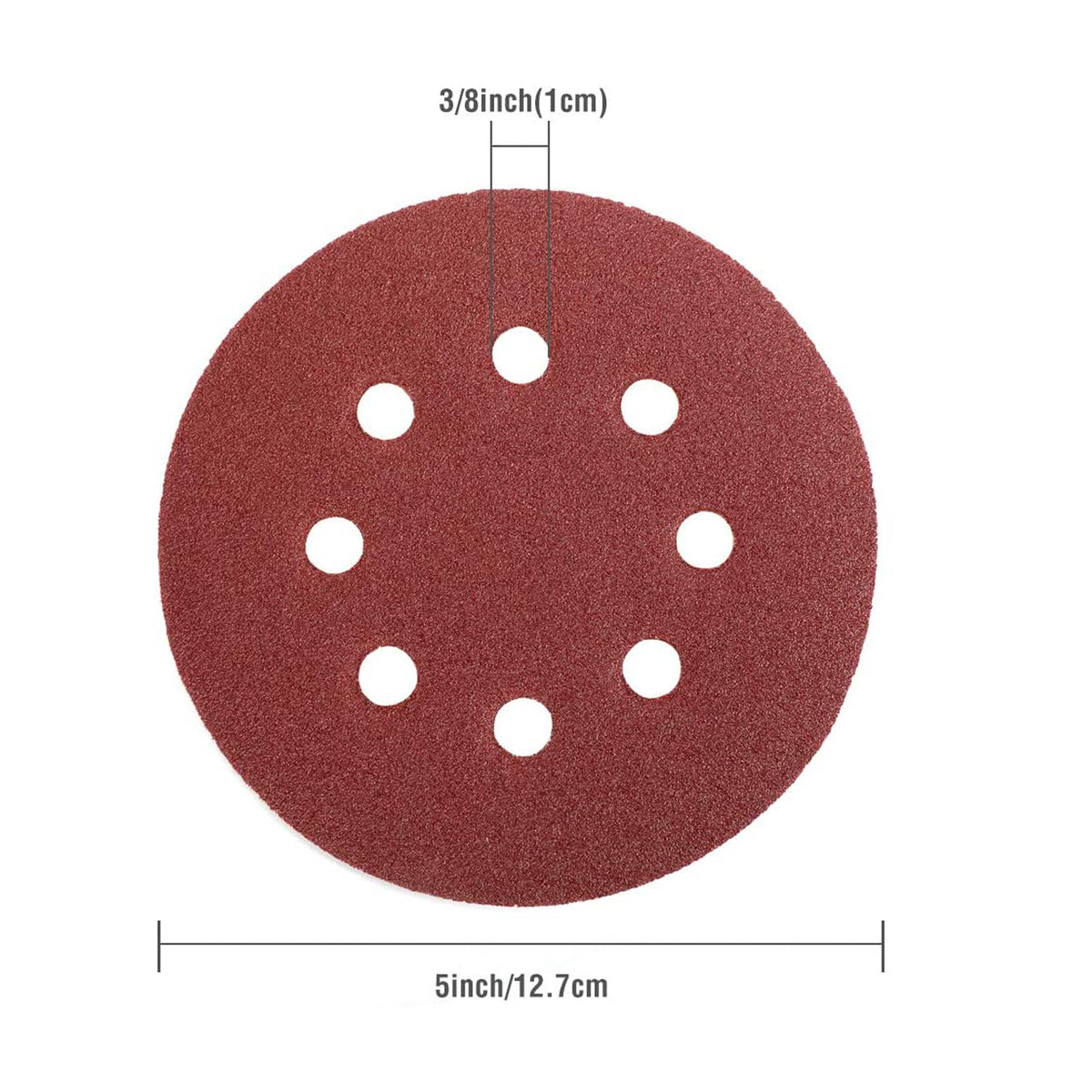 WORKPRO 80-Piece Sanding Disc Set, 5-Inch 8-Hole Hook and Loop Sanding Discs, 60, 80, 100, 120, 180, 240, 320, 400 Grits Sandpaper for Random Orbital Sander(Not for Oscillating Tools or Mouse Sander)