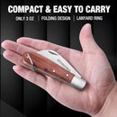 WORKPRO Linoleum Knife, Electrician and Folding Pocket Utility Knife with 3" Hawk Bill Blade cutter for lineman Cable Skinning, Roofing & Flooring