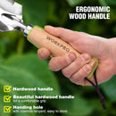 WORKPRO Garden Trowel with Wood Handle, Stainless Steel Narrow Hand Shovel, Multi-Use Flat Garden Trowel for Planting, Weeding, Transplanting, Digging, Small Weeding knife for Gardening
