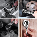 WORKPRO 1/4" Drive Stubby Ratchet, 2-In-1 Socket Wrench Flex Head Ratchet & Bit Driver, Reversible Direction Switch, CrMo Alloy, 72-Tooth, Compact Hand Tools for Home Repair & Tight Spaces