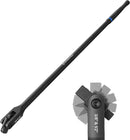 WORKPRO 24-inch Dual Drive Breaker Bar, 3/8" & 1/2" Drive, Heavy Duty Breaker Bars with 360° Flex Head, Spring-loaded Detent Ball, CR-MO Head, Premium Chrome Vanadium Steel with Black Phosphate Finish
