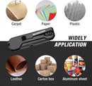 WORKPRO EDC Folding Utility Knife, Mini Box Cutter with Quick Open Axis Lock, Quick Change Blade Razor Knife, Foldable Small Pocket Knife with Belt Clip