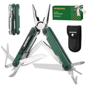 WORKPRO 18-in-1 Multi Tool Pliers, Green