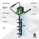 WORKPROX 40V Electric Cordless Earth Auger, 8" Post Hole Digger with 2-Speed & Reverse, Brushless Motor, 2 Batteries Included, for Fence Posts & Planting