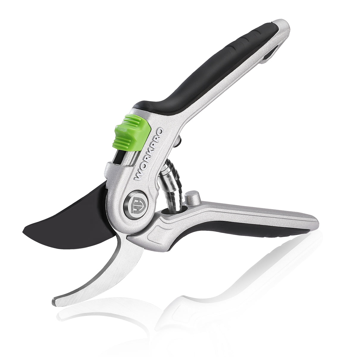 WORKPRO Bypass Pruning Shears, 8" Hand Pruners with Aluminum Handle, Stainless Steel & Sharp SK5 Blades, Professional Plant Snips Clippers for Flowers, Branches, Premium Gardening Tools