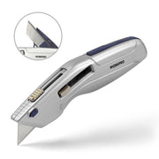 WORKPRO Retractable Utility Knife and Self-retracting Safety Box with 2 Extra Blades Included