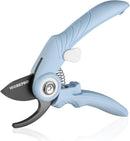 WORKPRO 6.9" Bypass Pruning Shears, Gardening Scissors with Sharp SK5 Steel Blade, Handheld Garden Floral Clippers for Rose, Plants, Flowers, Fruit Trees, Gardening Gifts for Women & Men, Blue