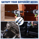 WORKPRO 2-Piece Drill Screwdriver Bit Holder for Impact Driver Bits, 3" Drill Bit Extension, 1/4 Inch Hex Shank Quick Release Extension Adapter, Ideal for Nuts, Drills and Socket Driver Adapters