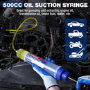 WORKPRO 500CC Manual Fluid Extractor, Multi-Purpose Oil Syringe, Oil Suction Pump, Manual Extraction and Filling Pump, Automotive Oil Syringe