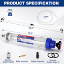 WORKPRO 500CC Manual Fluid Extractor, Multi-Purpose Oil Syringe, Oil Suction Pump, Manual Extraction and Filling Pump, Automotive Oil Syringe