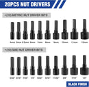 WORKPRO 61PC Magnetic Screwdriver Bits & Nut Driver Set with Organizer Bag, DIY Tools & Equipment for Men Women Mechanic, Herramientas Tool Bit Kit Home Improvement Gift, Metric & SAE