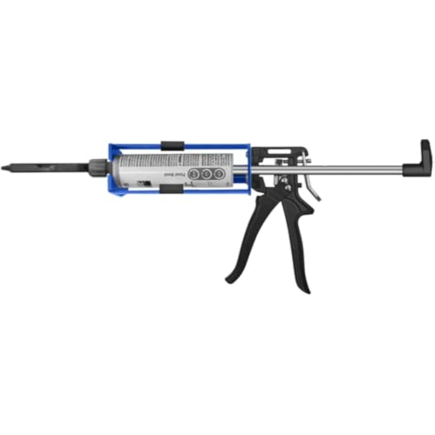 WORKPRO dual component cartridge gun with blue frame and black trigger