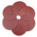 WORKPRO 50-Piece Sanding Discs Set 9-Inch 8 Hole Hook-and-Loop Sandpaper 6 Grades - 60, 80, 120, 150, 180, 240 Grits, Grinding Abrasive Sanding Disc for Drywall Sander Wood Furniture Finishing