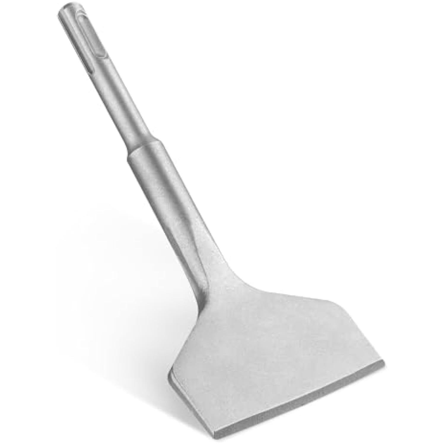 Cranked SDS-Plus chisel with wide flat bent blade for tile and laminate removal