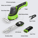 WORKPRO 7.2V Handheld Grass Trimmer, 2-in-1 Cordless Hedge Trimmer & Grass Shears with 2Ah Battery, Small Bush & Shrub Trimmer for Lawn Edging, Garden, Yard & Hedge Trimming