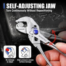 WORKPRO 2-Piece Mini Pliers Set with Pouch, 4-Inch Water Pump Plier & Plier Wrench, High-Toughness Alloy Steel Mini Groove Joint & Smooth Jaw Plier, EDC Pliers for Tight Spaces & Versatile Use