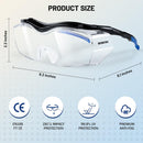 WORKPRO Safety Glasses, z87 Safety Goggles with Adjustable Temples, Lab Goggles with Anti Fog Coating