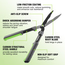 WORKPRO Manual Hedge Trimmers with Steel Wavy Blade