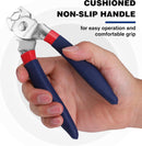 WORKPRO Bent Hog Ring Pliers with 500 Pcs 3/4" Hog Rings, Galvanized Steel Hog Rings Perfect for Furniture Upholstery, Auto Upholstery, Plastic Meat & Sausage Casings
