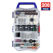 WORKPRO 208 piece rotary tool polishing sanding grinding bit set with innovation quality and secure durable storage