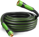 WORKPRO Garden Hose 5/8" x 50FT, Heavy Duty | Flexible & Lightweight, 360° Bi-Material Rotation Handle, 3/4" GHT Brass Fittings, for Lawn, Garden, Yard & Car Wash