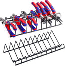 WORKPRO 2-Pack Plier Organizer Rack, 20 Slots Tool Drawer Organizer for Spring-Loaded, Regular and Wide-Handle Pliers, Metal Wire Construction, Black Coating, 11.2" x 5.5" x 2.6" (Pliers Not Included)