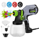WORKPRO 600W HVLP Paint Sprayer with 4 Nozzles, 3 Spray Patterns & Adjustable Flow
