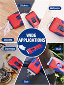 WORKPRO Retractable Razor Blade Scraper with 56 Blades, Built-in Storage Cleaning Scraper Tool for Paint Stickers Adhesive Glass Ceramic Wood