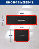 WORKPRO 2-Piece Magnetic Tool Mat, Flexible Magnetic Tool Holder Tray with Durable PVC Surface for Garage, Workshop and Auto Repair