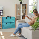 WORKPRO 6 Pack Extra Large Heavy-Duty Storage Moving Tote Bags with Zippers & Carrying Handles Backpack Straps - Pink Ribbon