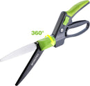 WORKPRO Grass Shears Handheld, Ultra-Sharp Grass Clippers with 360 Degree Swivel Blades, Manual Grass Cutter, Non-Slip Garden Shears, Gardening Scissors, Plant Clippers for Precise Lawn Trimming