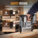 WORKPROX 20V Cordless Brad Nailer Kit, 18 Gauge 2-in-1 Nail & Staple Gun with 2.0Ah Rechargeable Battery, 1000 Staples & 1000 Nails, for Woodworking, Upholstery, DIY Projects & Home Improvement