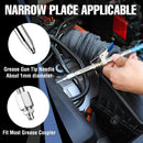 WORKPRO Grease Gun Coupler Set, 2PCS Quick Release Grease Gun Couplers with 2PCS Grease Needles and 2PCS 12” Grease Hoses, 10000PSI Strong Lock onto Zerk Compatible with 1/8" NPT Grease Gun Fittings
