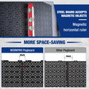 WORKPRO Black Metal Steel Panel Garage Wall Pegboard Organizer