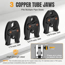 WORKPROX Press Tool, 20V Brushless Electric Pipe Crimping Tool for 1/2", 3/4", 1" Copper Pipes, Cordless Press Tool Kit with 3 Press Jaws, 2-Pack 2.0Ah Batteries with Carrying Case