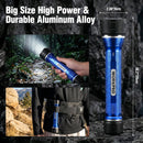 WORKPRO Rechargeable LED Flashlight, High Lumens IPX7 Waterproof Heavy-Duty Flash Light, 3 Mode Super Bright Handheld Aluminum Flashlight for Home, Camping, Hiking, Emergency