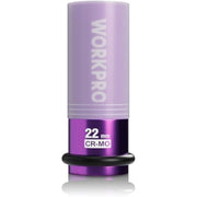 22mm 1/2 in drive purple lug nut socket with CR-Mo steel tip