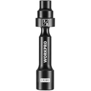 Black 1/2 in drive driveline socket with 3/8 in 12-point insert