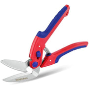 WORKPRO 10-inch all-purpose scissors, stainless blades with red-blue ergonomic handles