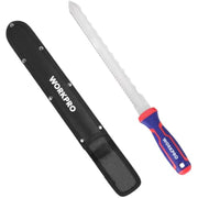 WORKPRO insulation knife with serrated blade and black nylon sheath