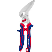 WORKPRO 8.5-in multipurpose shears with silver blades and red-blue non-slip handles
