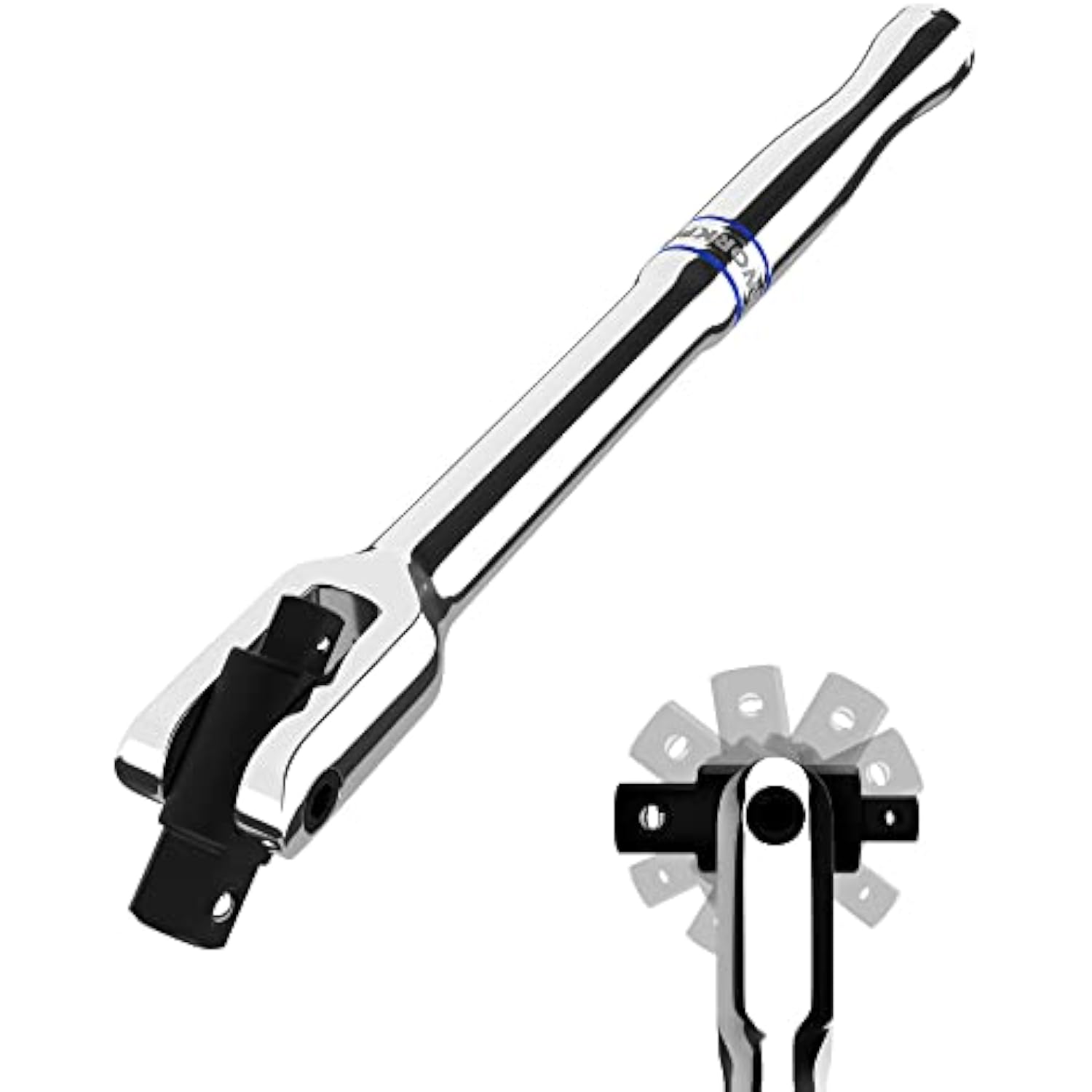 WORKPRO Dual Drive Breaker Bar, 3/8