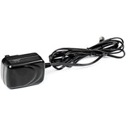 Black replacement charger cord with coiled cable and barrel power plug