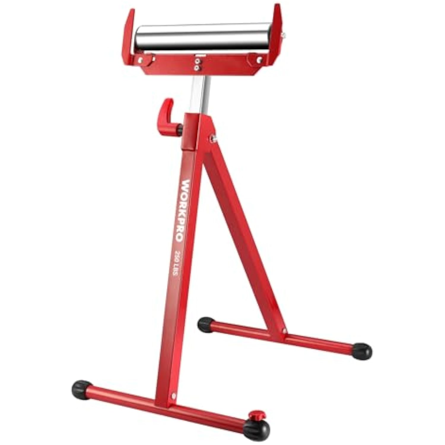 WORKPRO Folding Roller Stand Height Adjustable, Heavy Duty 250 LB Load Capacity, Outfeed Woodworking