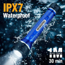 WORKPRO Rechargeable LED Flashlight, High Lumens IPX7 Waterproof Heavy-Duty Flash Light, 3 Mode Super Bright Handheld Aluminum Flashlight for Home, Camping, Hiking, Emergency