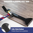 WORKPRO 43PC Laminate Flooring Installation Kit- Rubber Mallet with Fiberglass Handle, 17” Heavy Duty Pull and Pry Bar, Solid Tapping Block and 40 Spacers- Premium Wood Flooring Installation Tool